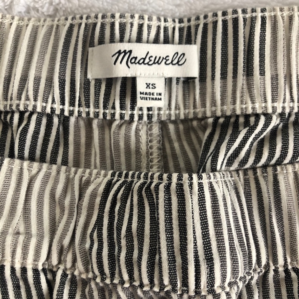 Madewell Pull-On Shorts in Striped Check - Picture 5 of 7
